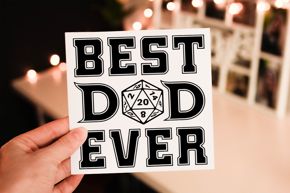 Dungeons and Dragons Father's Day Card, Card for Dad